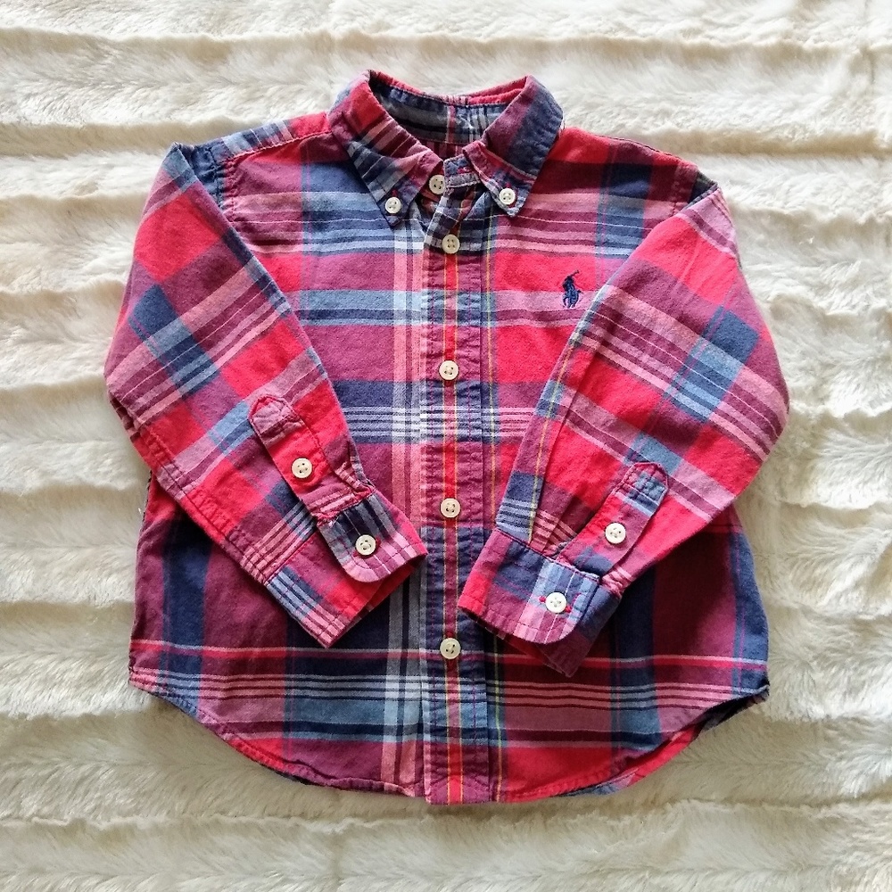 Ralph Lauren Plaid Shirt 18M